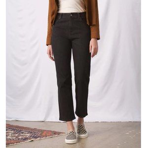 UNITED BY BLUE Organic Slim Straight Jean in Black